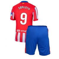 Camisa de time de futebol Atletico Madrid Alexander Sorloth #9 Replicas 1º Equipamento Infantil 2024-25 Manga Curta (+ Calças curtas)